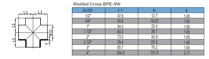 Welded Cross,BPE-9W